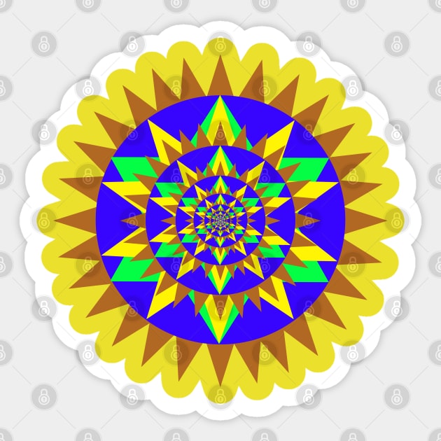 Abstract Geometric Designs 09 Sticker by "Ekaa Digi Arts"